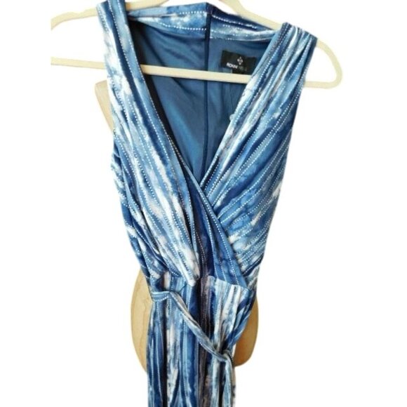 Ronni Nicole Size 16 Lined Maxi  Belted Jumpsuit Romper NWT $98 - Picture 2 of 4